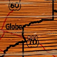 NCAA Arizona State Sun Devils Distressed State with Logo