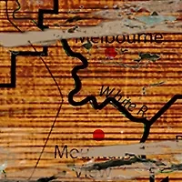 NCAA University of Arkansas Razorbacks Distressed State with Logo