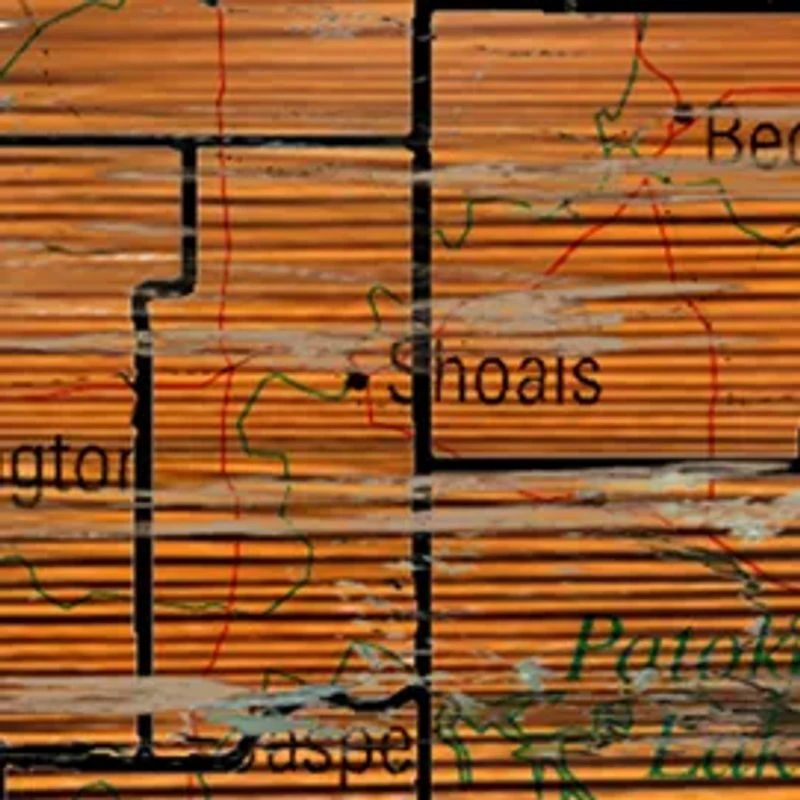 NCAA Indiana Hoosiers Distressed State with Logo