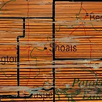 NCAA Indiana Hoosiers Distressed State with Logo