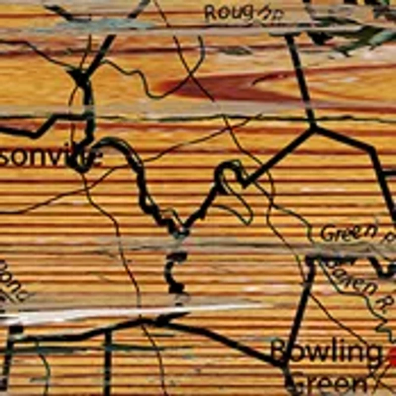 NCAA Louisville Cardinals 24 in x 24 in Distressed State Sign with Logo