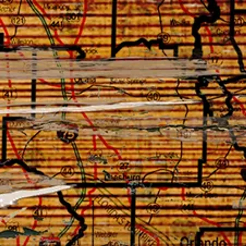 NCAA University of Miami Hurricanes Distressed State with Logo