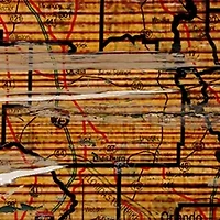 NCAA University of Miami Hurricanes Distressed State with Logo