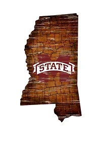 Mississippi State Bulldogs NCAA Mississippi State University Bulldogs  Distressed State with Logo