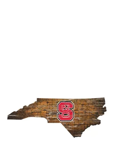 NCAA North Carolina State University Wolfpack Distressed State with Logo