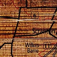 NCAA Penn State University Nittany Lions Distressed State with Logo