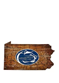 NCAA Penn State University Nittany Lions Distressed State with Logo