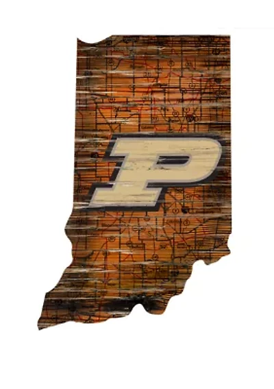 NCAA Purdue Boilermakers Distressed State with Logo