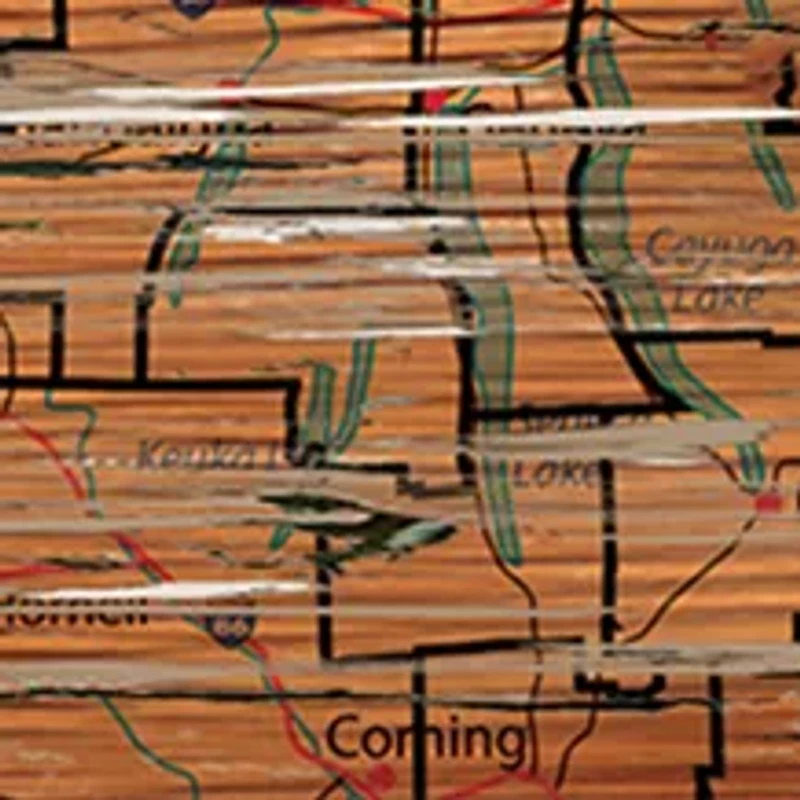 NCAA Syracuse Orange 24 in x 24 in Distressed State Sign with Logo