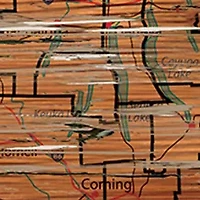 NCAA Syracuse Orange 24 in x 24 in Distressed State Sign with Logo