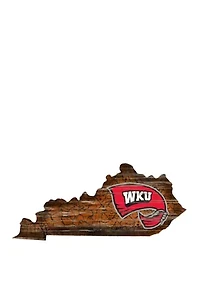 NCAA Western Kentucky Hilltoppers Distressed State with Logo