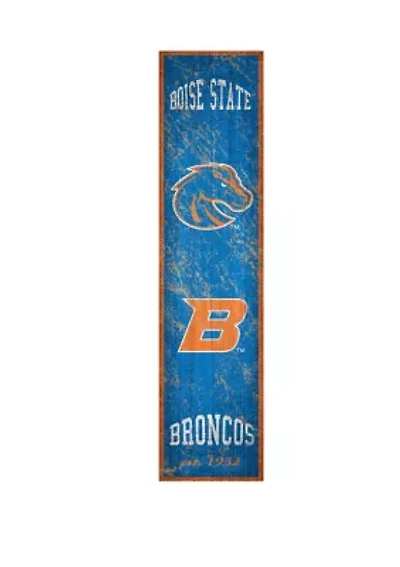 NCAA Boise State Broncos 6 in x 24 in Vertical Heritage Banner 