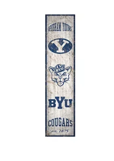 NCAA BYU Cougars Heritage 6 in x 24 in Vertical Banner