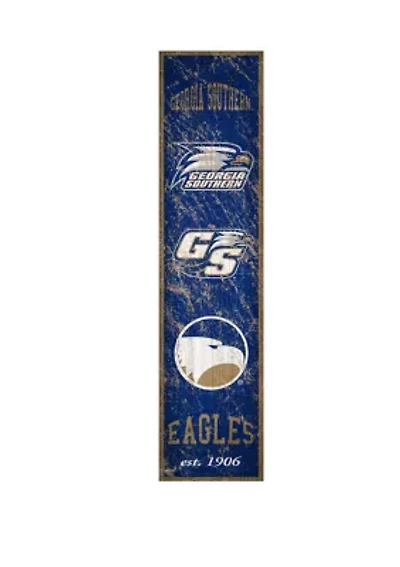 NCAA Georgia Southern Eagles 6 in x 24 in Vertical Heritage Banner
