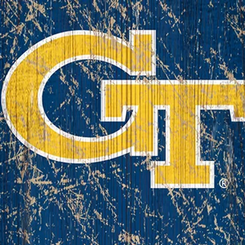NCAA Georgia Tech Yellow Jackets 6 in x 24 in Vertical Heritage Banner