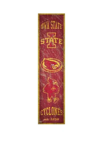 NCAA Iowa State Sycamores 6 in x 24 in Vertical Heritage Banner 
