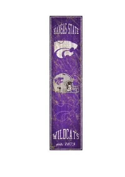 NCAA Kansas State Wildcats 6 in x 24 in Vertical Heritage Banner 