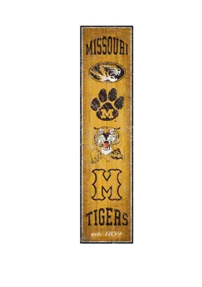 NCAA Missouri Tigers 6 in x 24 in Vertical Heritage Banner 