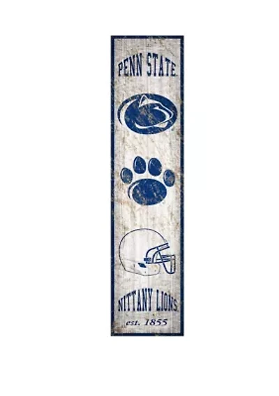 NCAA Penn State University Nittany Lions 6 in x 24 in Vertical Heritage Banner 