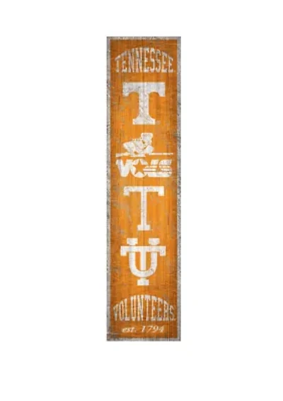 NCAA Tennessee Volunteers 6 in x 24 in Vertical Heritage Banner