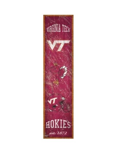 NCAA Virginia Tech University Hokies 6 in x 24 in Vertical Heritage Banner 