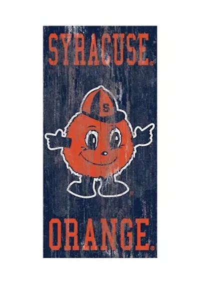 Syracuse Orange NCAA Syracuse University Orange Heritage Distressed Logo 11x19