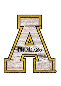 NCAA Appalachian State Mountaineers Distressed Logo Cutout Sign