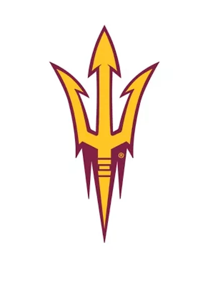NCAA Arizona State University Distressed Logo Cutout Sign
