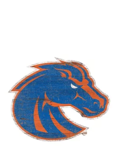 NCAA Boise State  Broncos Distressed Logo Cutout Sign