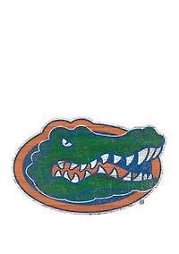 NCAA University of Florida Gators Distressed Logo Cutout Sign