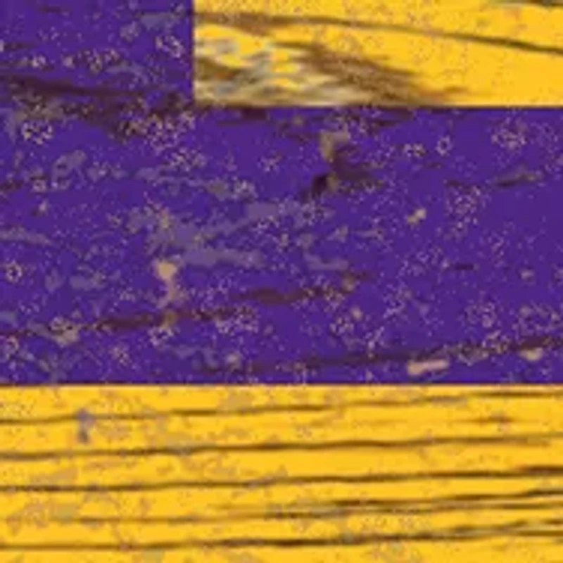 NCAA LSU Tigers Distressed Logo Cutout Sign