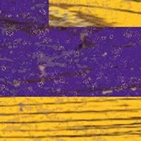 NCAA LSU Tigers Distressed Logo Cutout Sign