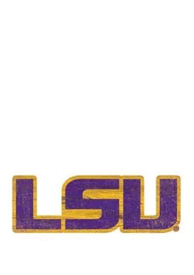 NCAA LSU Tigers Distressed Logo Cutout Sign