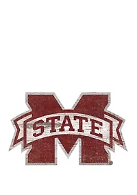 NCAA Mississippi State Bulldogs University Distressed Logo Cutout Sign