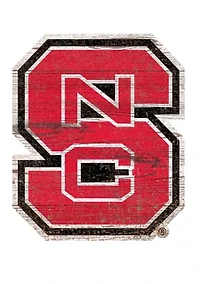 NCAA NC State University Wolfpack Distressed Logo Cutout Sign