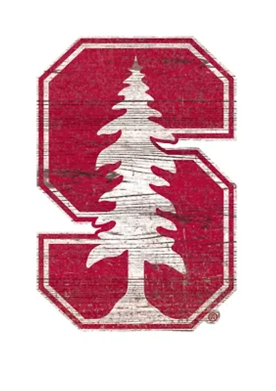 NCAA Stanford Cardinals Distressed Logo Cutout Sign