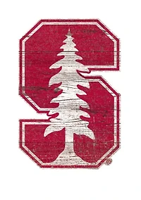 NCAA Stanford  Cardinals Distressed Logo Cutout Sign