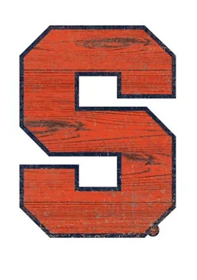 NCAA Syracuse Orange Distressed Logo Cutout Sign