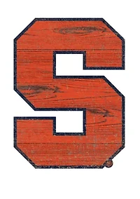 NCAA Syracuse Orange Distressed Logo Cutout Sign