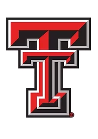 NCAA Texas Tech University Red Raiders Distressed Logo Cutout Sign