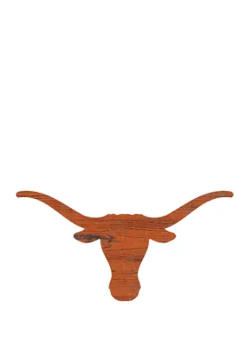 NCAA University of Texas Longhorns Distressed Logo Cutout Sign