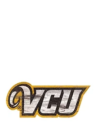 NCAA VCU Rams Distressed Logo Cutout Sign