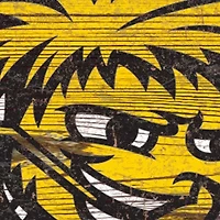 NCAA Wichita State  Shockers Distressed Logo Cutout Sign