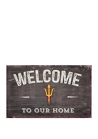 NCAA Arizona State  Sun Devils 11 in x 19 in Welcome to Our Home Sign