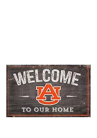 NCAA Auburn University Tigers 11 in x 19 in Welcome to Our Home Sign