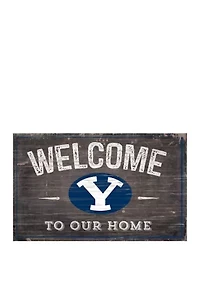 NCAA BYU Cougars 11 in x 19 in  Welcome to Our Home Sign