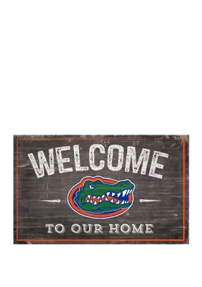 NCAA University of Florida Gators 11 in x 19 in  Welcome to Our Home Sign