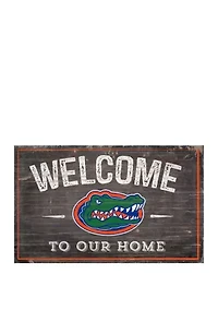 NCAA University of Florida Gators 11 in x 19 in  Welcome to Our Home Sign