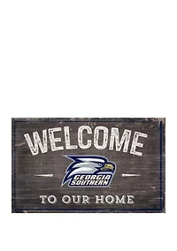 NCAA Georgia Southern Eagles 11 in x 19 in Welcome to Our Home Sign