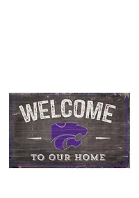 NCAA Kansas State  Wildcats 11 in x 19 in Welcome to Our Home Sign
